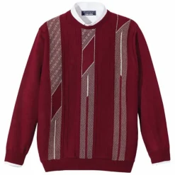 Pull jacquard laine