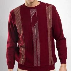 Pull jacquard laine