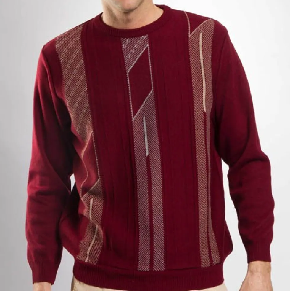 Pull jacquard laine