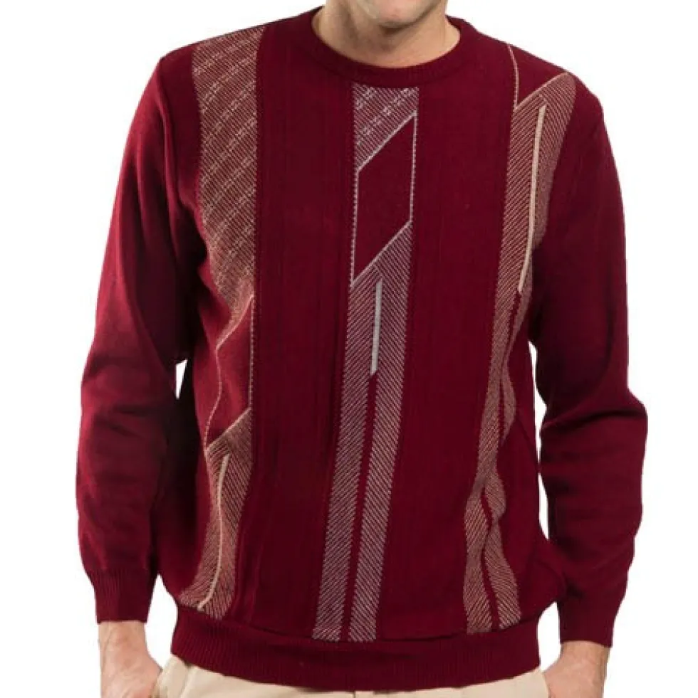 Pull jacquard laine