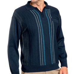 Pull jacquard zippé