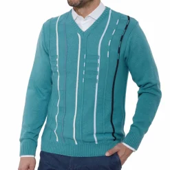 Pull jaquard Acqua