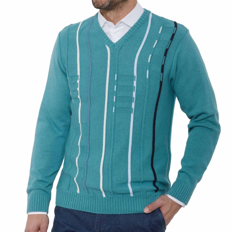 Pull jaquard Acqua
