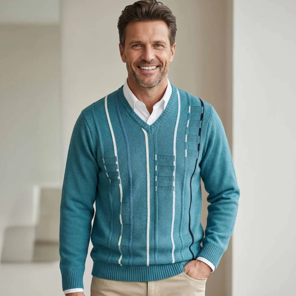 Pull jaquard Acqua