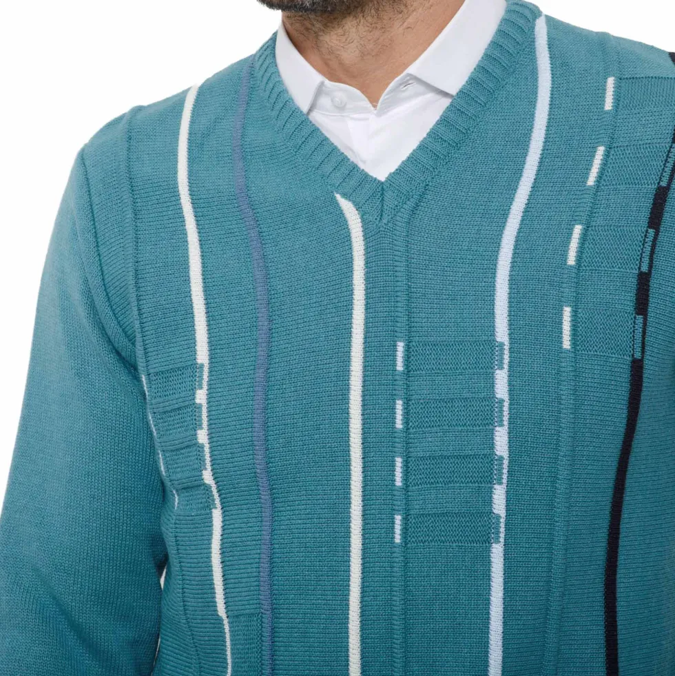 Pull jaquard Acqua
