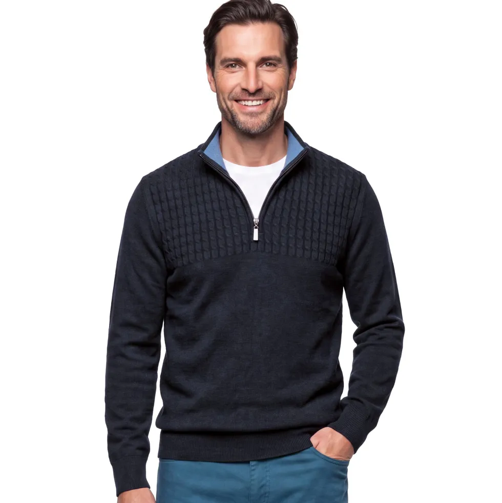 Pull maille torsades - les 2