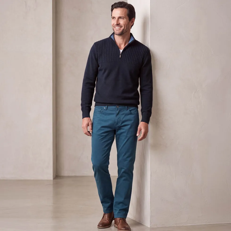 Pull maille torsades - les 2