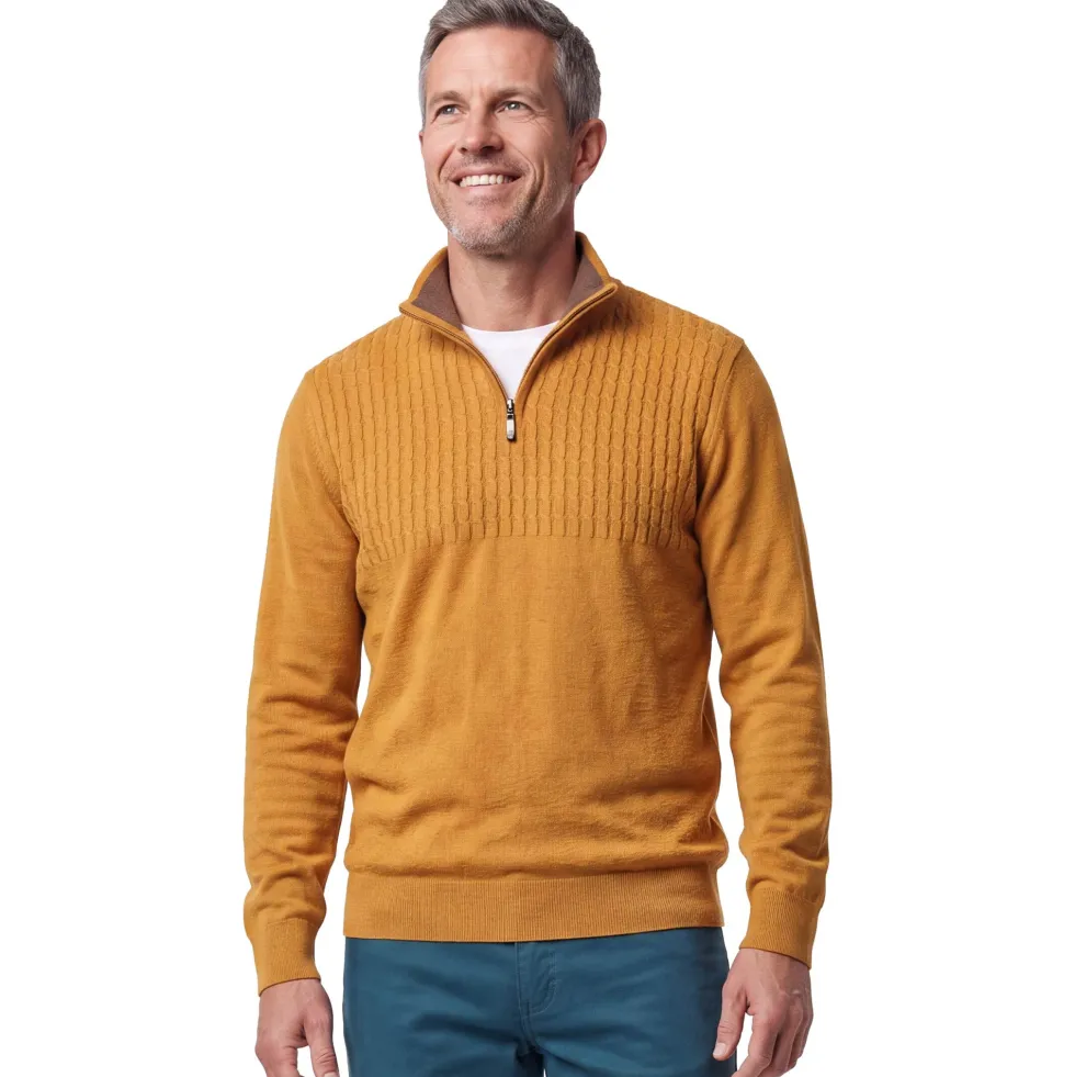 Pull maille torsades - les 2
