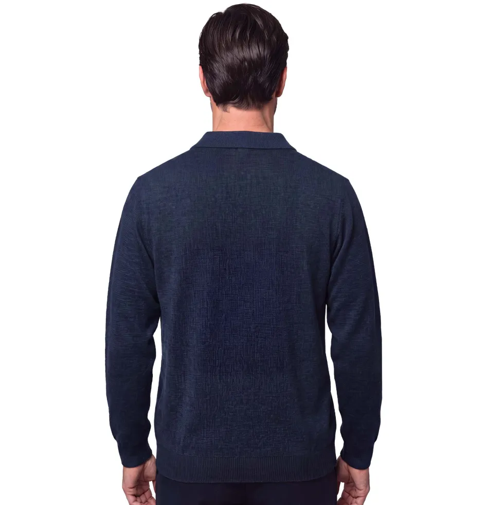 Pull-polo jacquard tradition