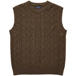 Pull sans manches torsades