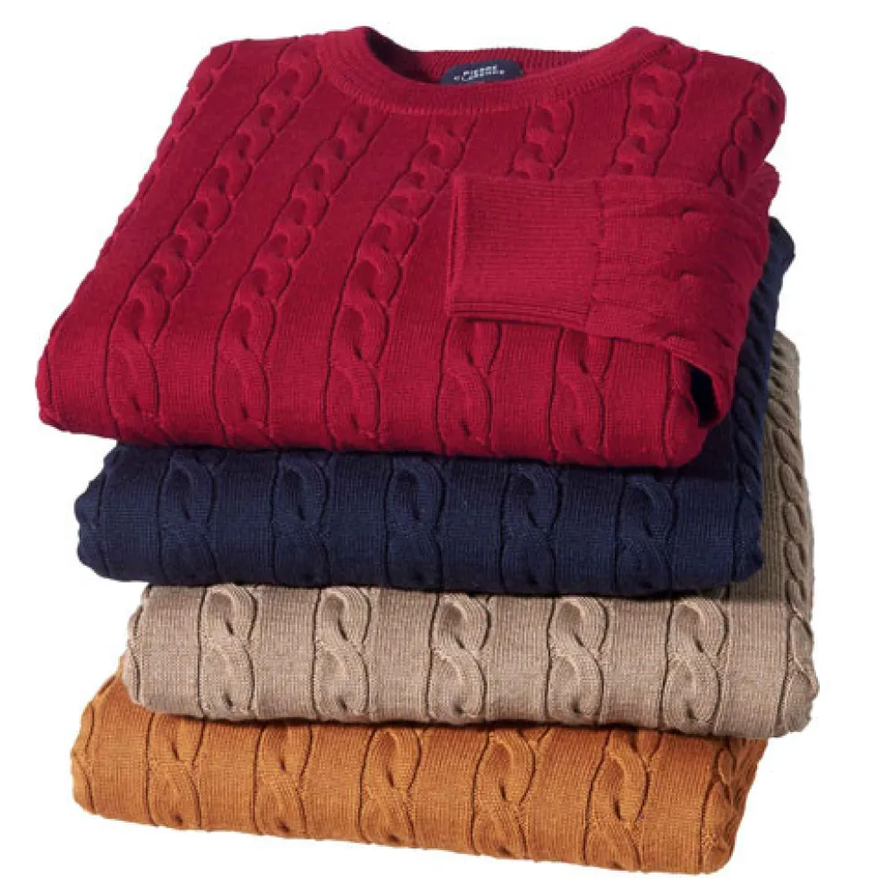 Pull torsades mérinos