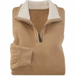 Pull zippé lambswool