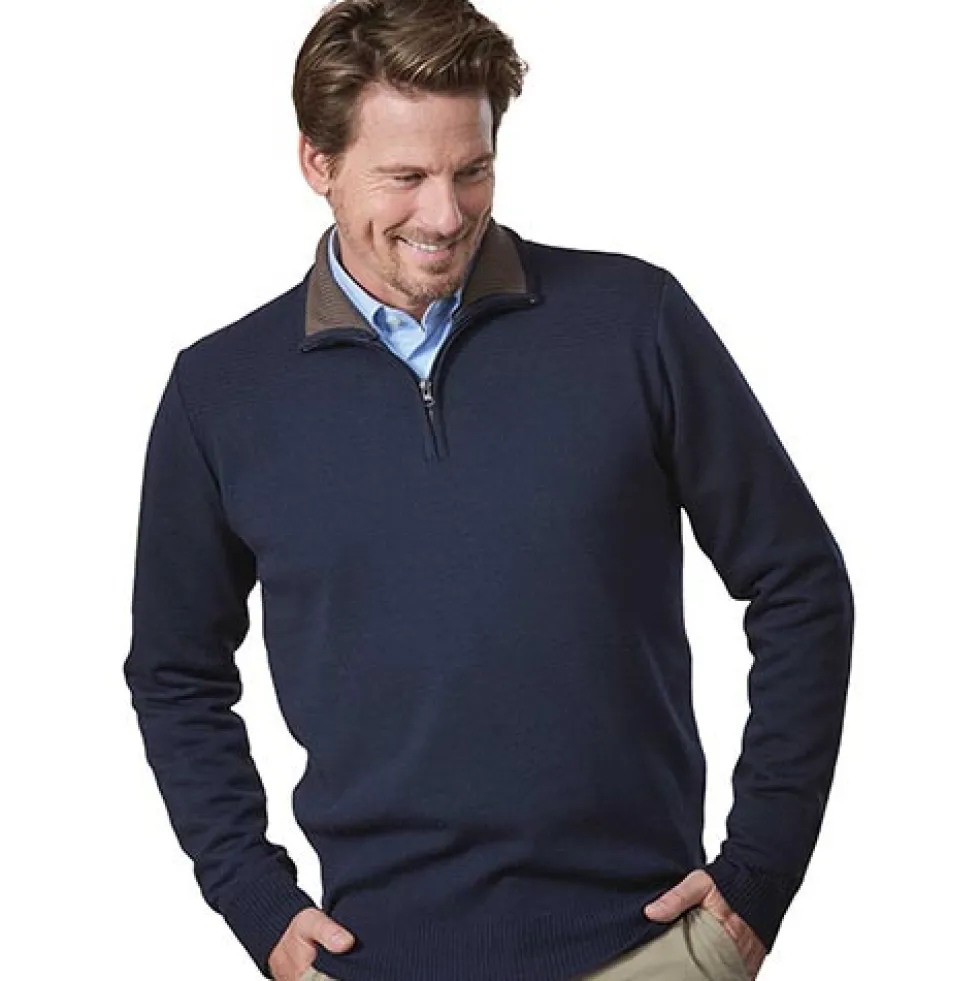 Pull zippé sport-chic