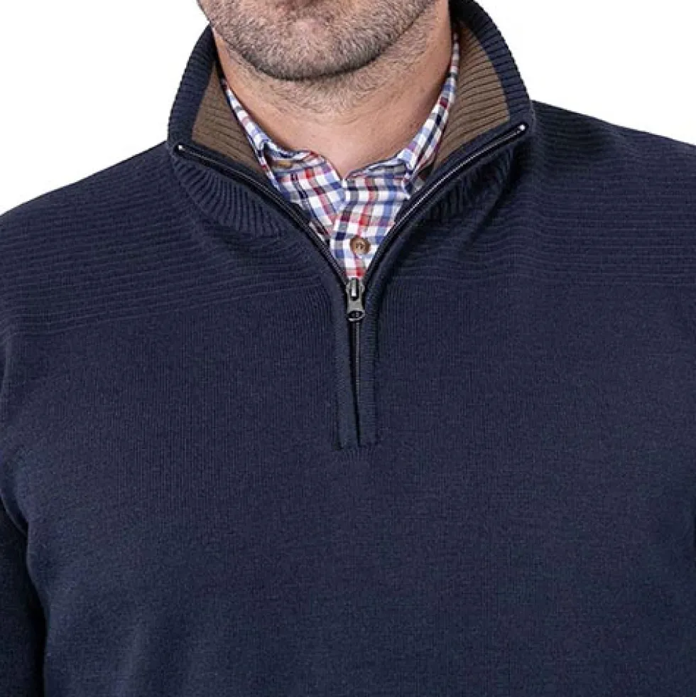 Pull zippé sport-chic