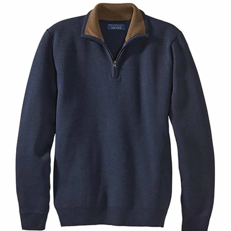 Pull zippé sport-chic