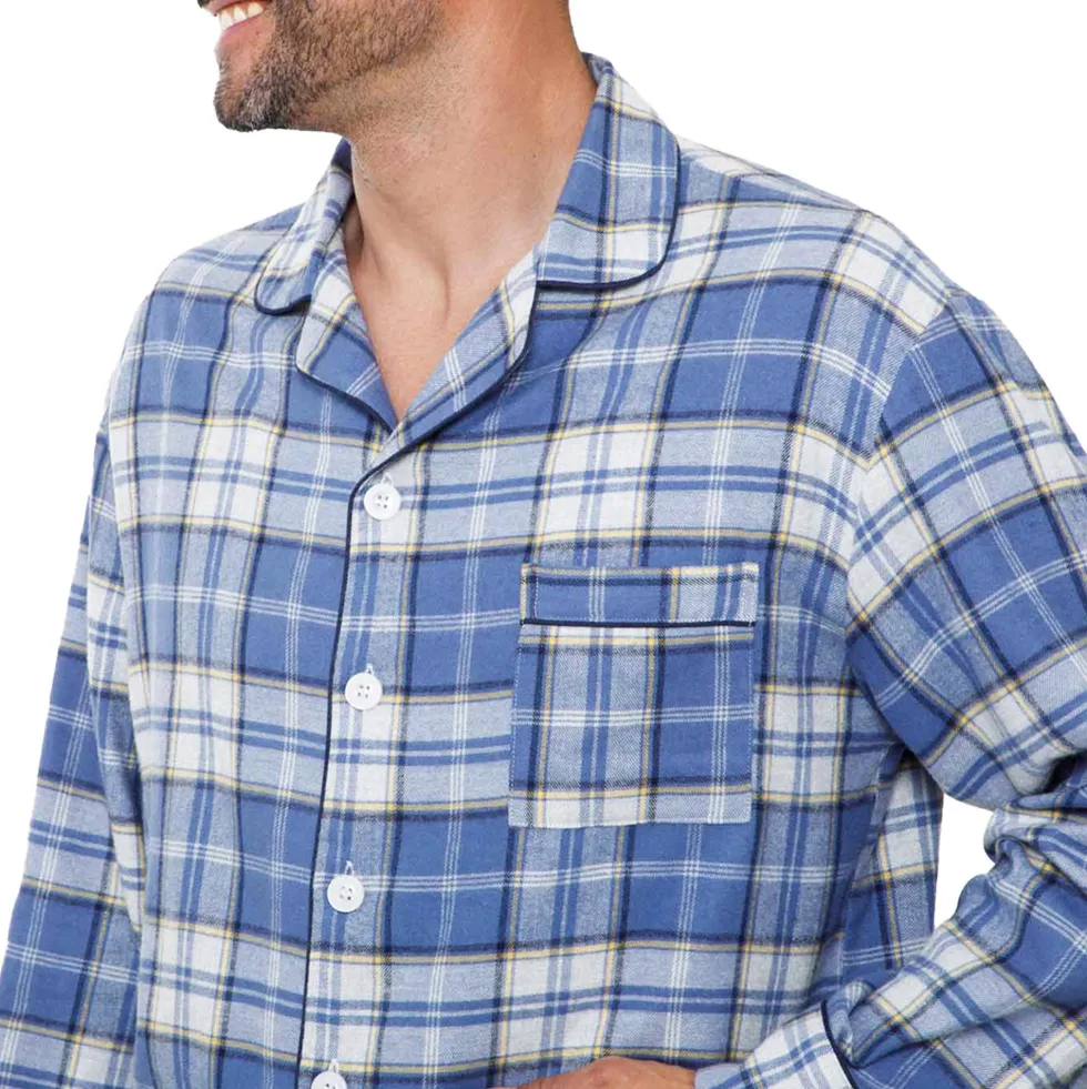 Pyjama carreaux flanelle