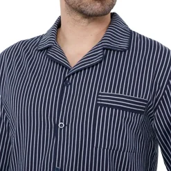 Pyjama coton bleu nuit