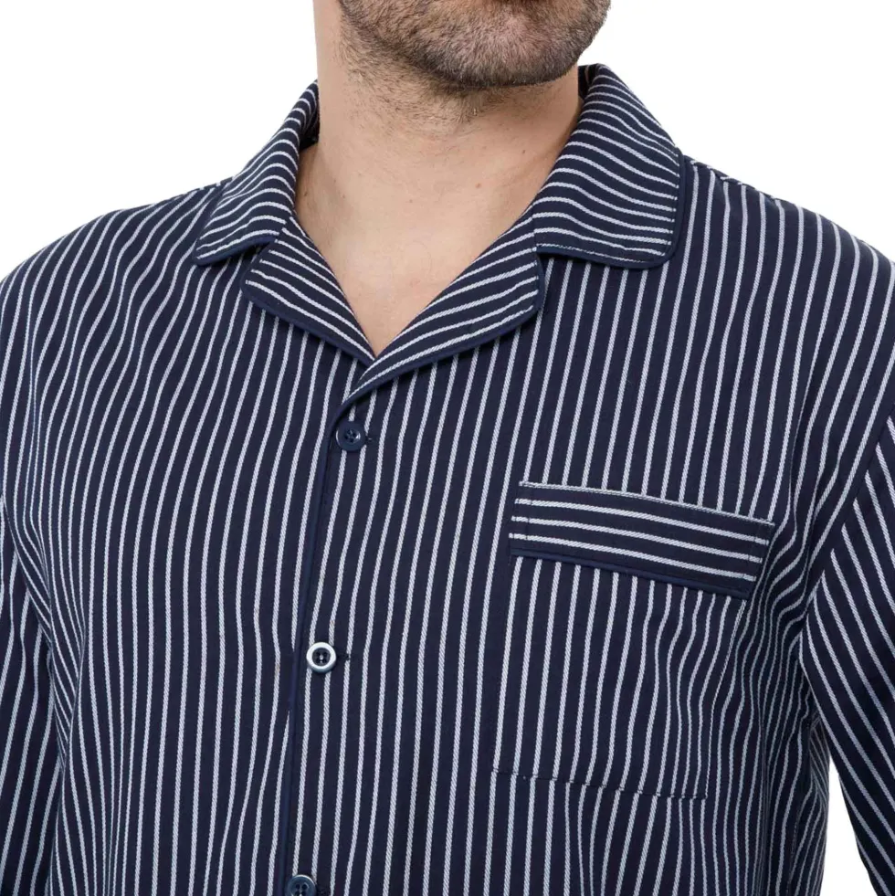 Pyjama coton bleu nuit
