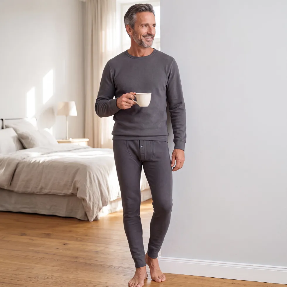 Pyjama thermique gris