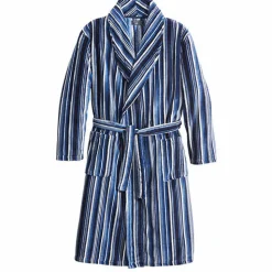 Robe de chambre rayée