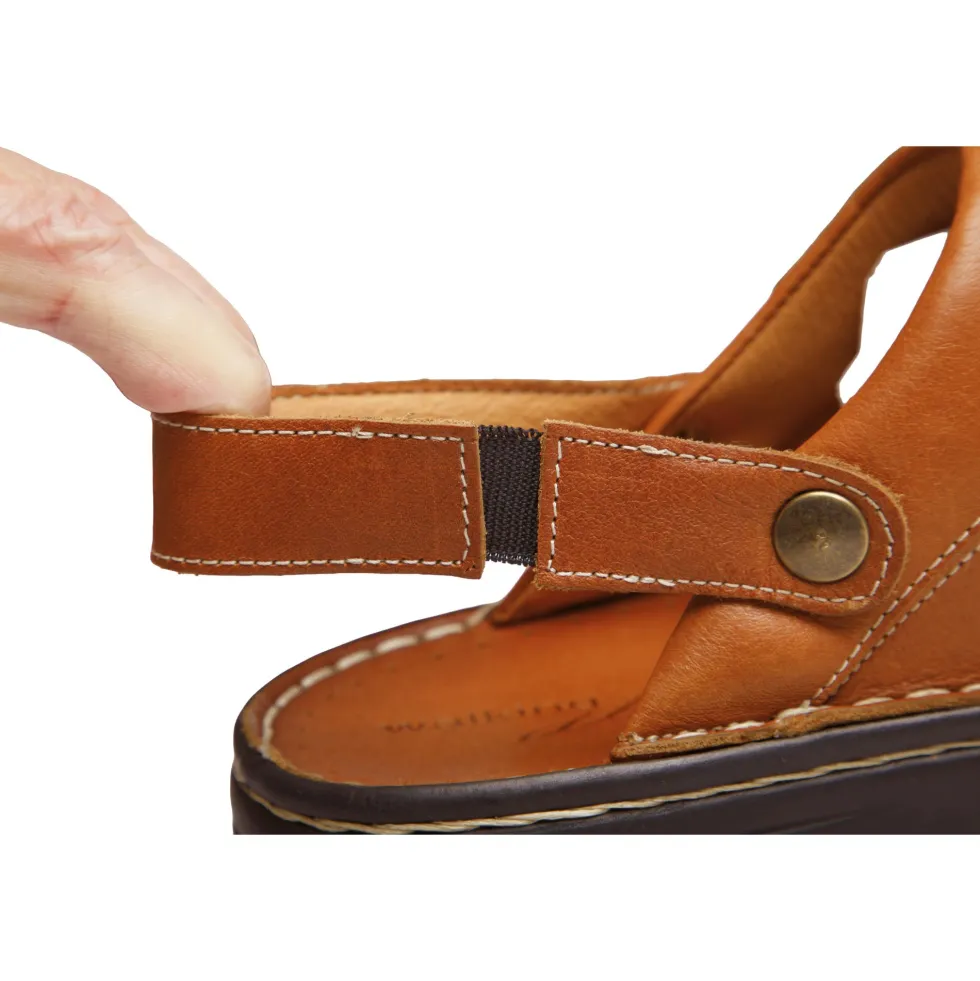 Sabots-sandales cuir