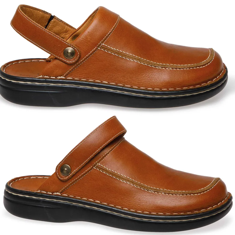 Sabots-sandales cuir