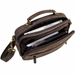 Sacoche cuir multipoche