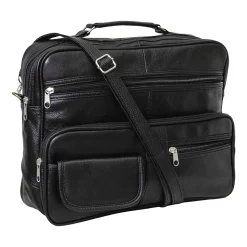 Sacoche cuir multipoche