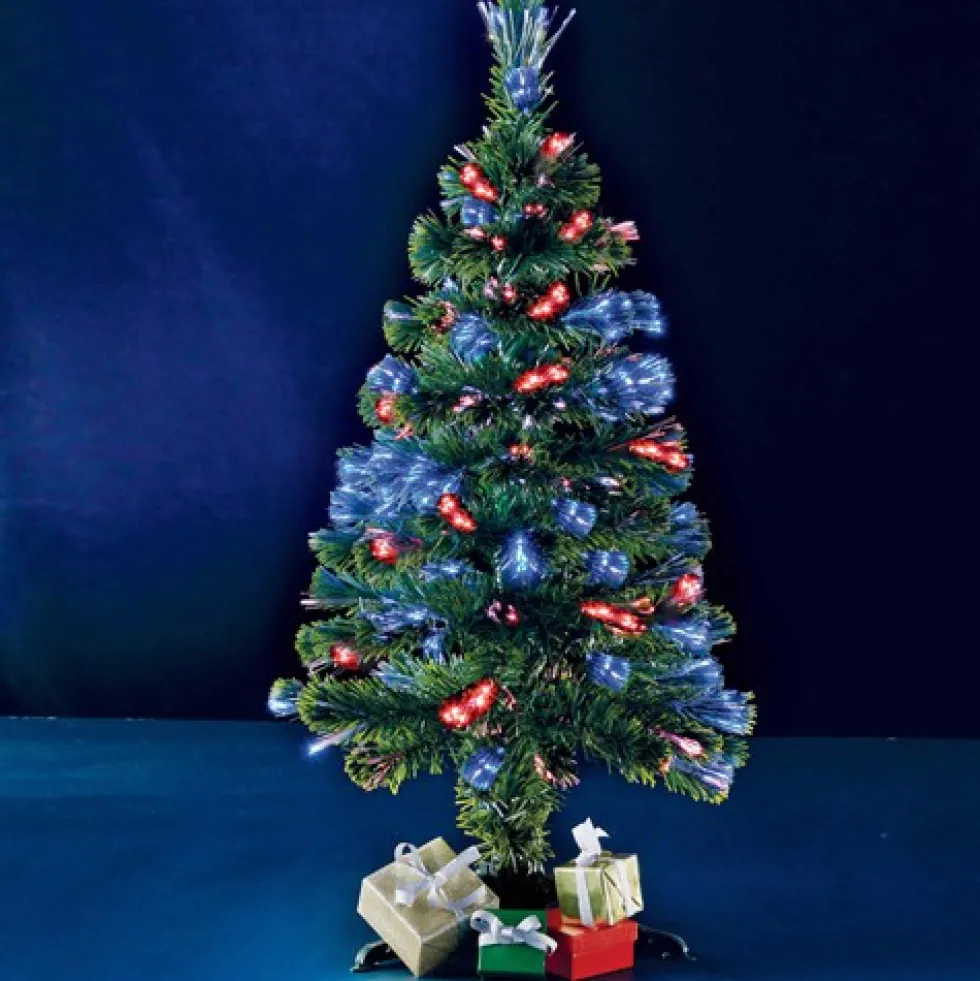 Sapin de Noël fibres optiques