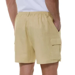 Short cargo en lin