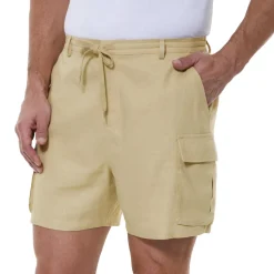 Short cargo en lin