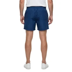 Short de bain bleu uni