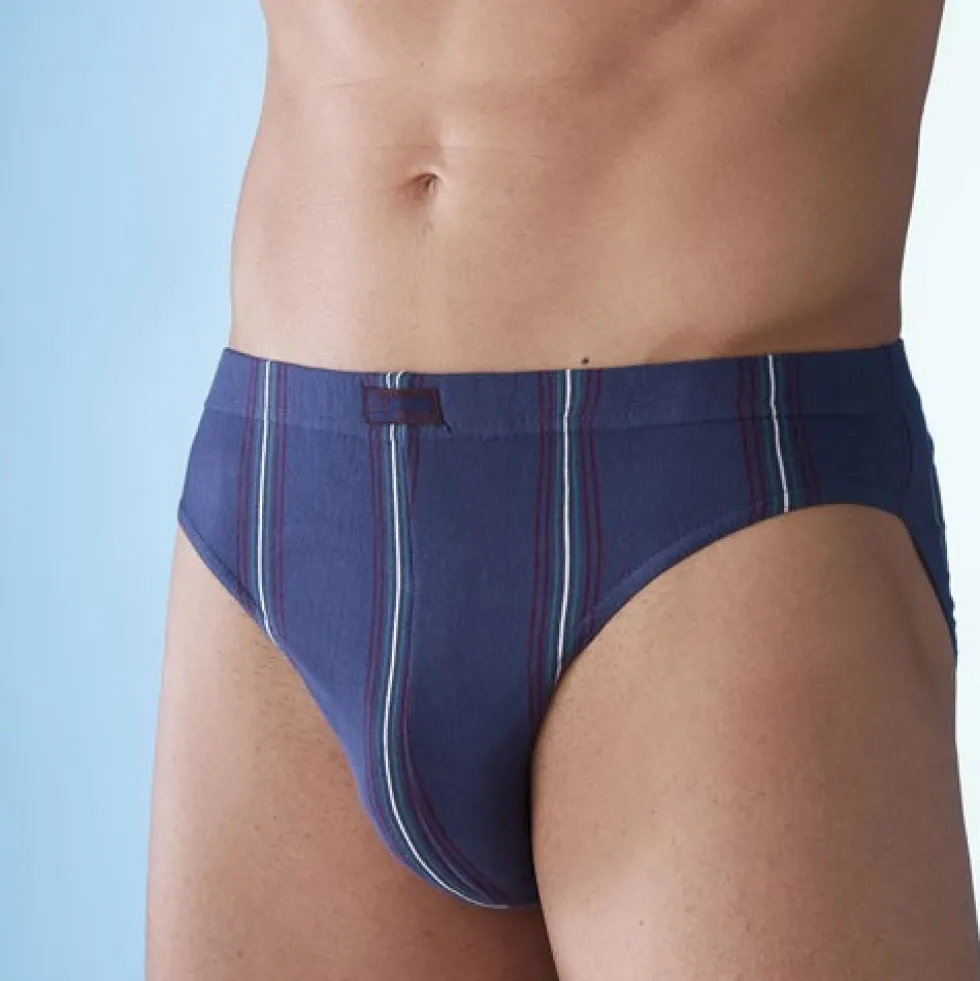 Slips coton rayés - les 4