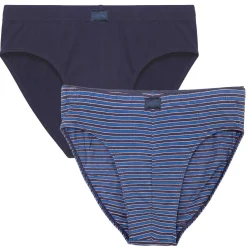 Sous-vêtements rayé/uni slips - les 2