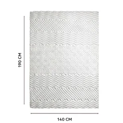 Surmatelas confort 7 zones - 2 places (140 x 190 cm)