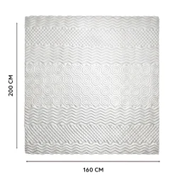 Surmatelas confort 7 zones - 2 places (160 x 200 cm)