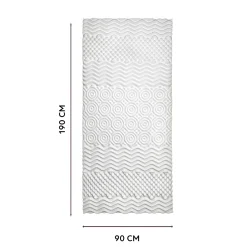 Surmatelas confort 7 zones - 1 place (90 x 190 cm)
