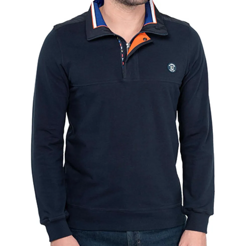 Sweat bleu frégate