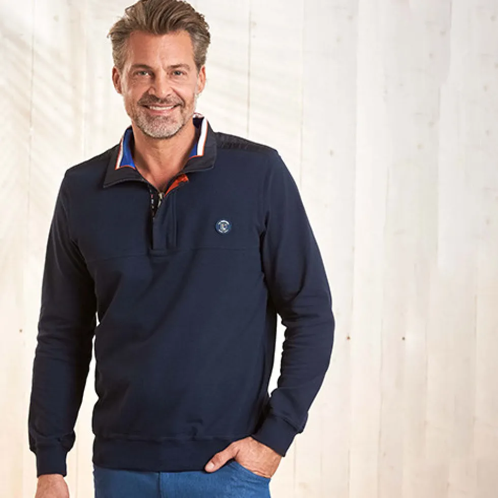 Sweat bleu frégate