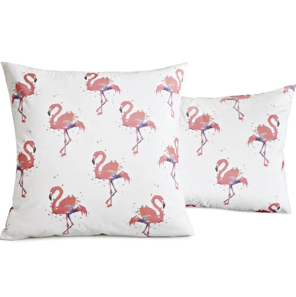 Taie d'oreiller Flamingo BlanClarence®