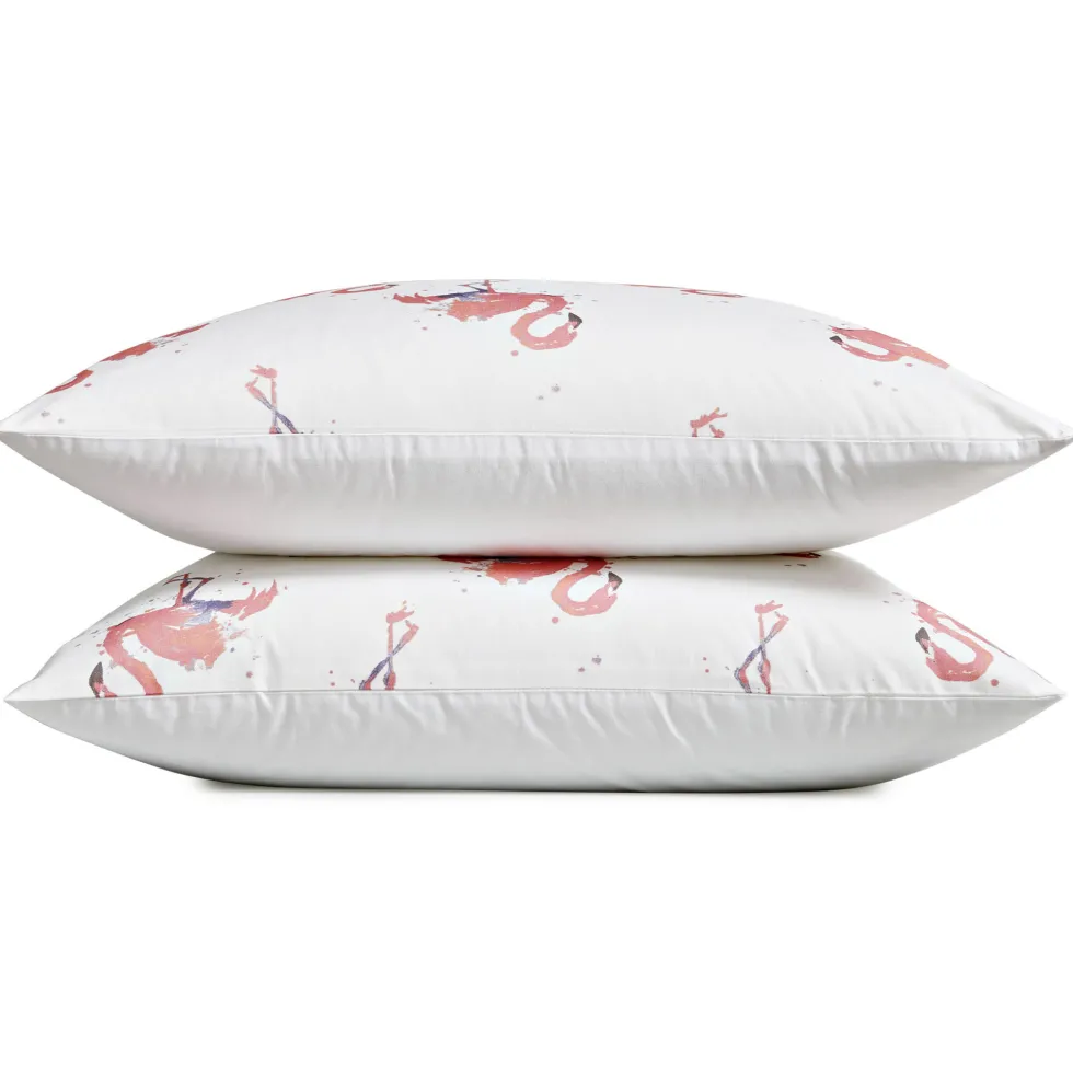 Taie d'oreiller Flamingo BlanClarence®