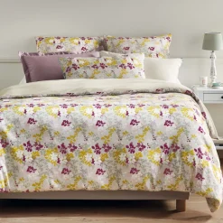 Taie d'oreiller Fleurs de Satin BlanClarence®