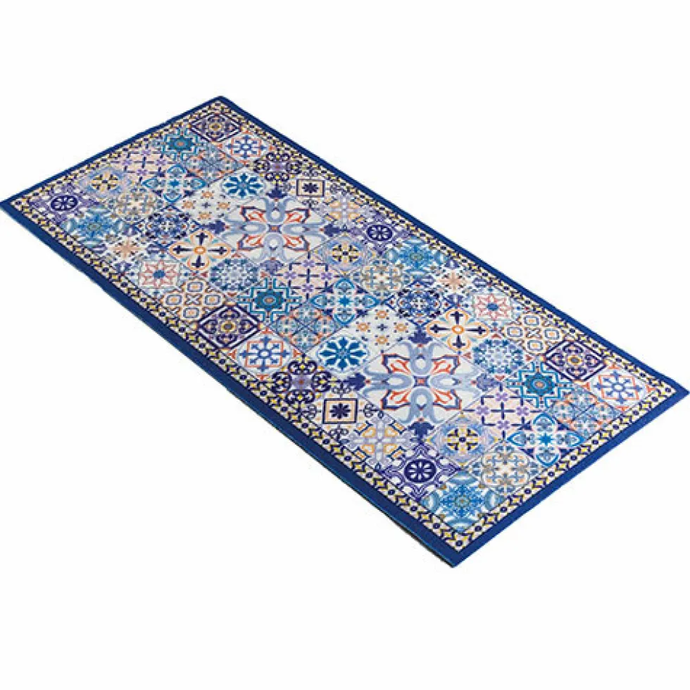 Tapis carreaux de ciment "azuléjos" - 98 x 48 cm