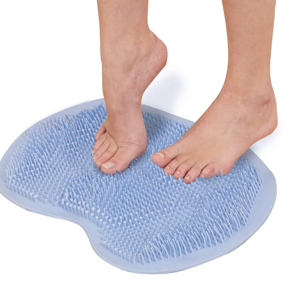 Tapis de douche massant/lavant