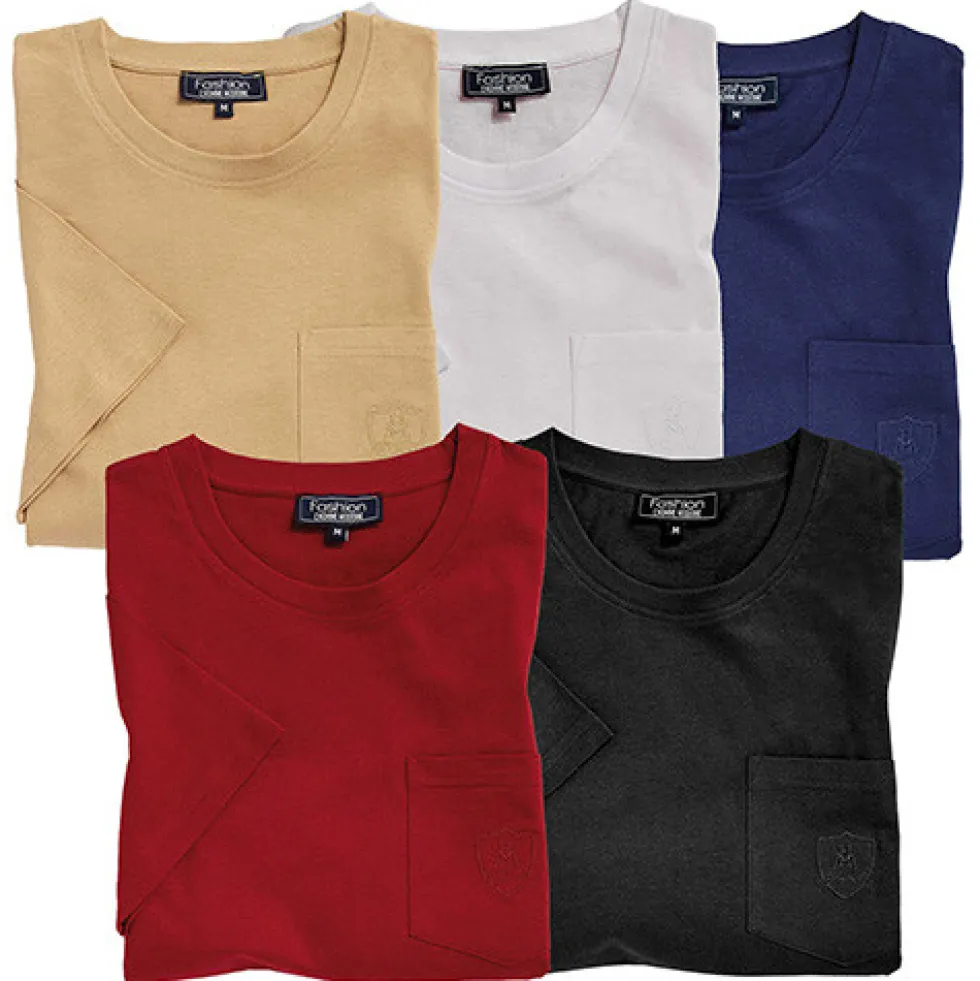 Tee-shirts coton - les 5