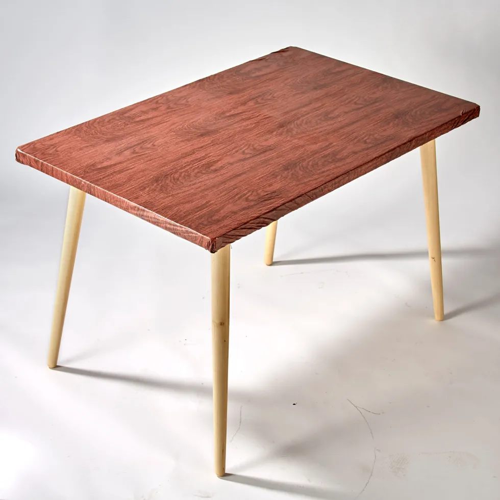 Toile cirée "bois" rectangulaire