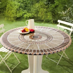 Toile cirée "Mosaïque" ronde