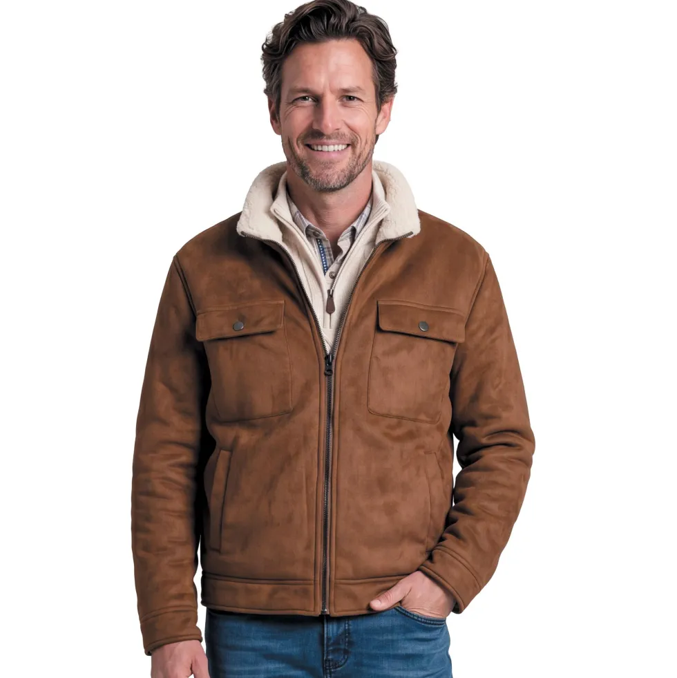 Veste micro-skin sherpa