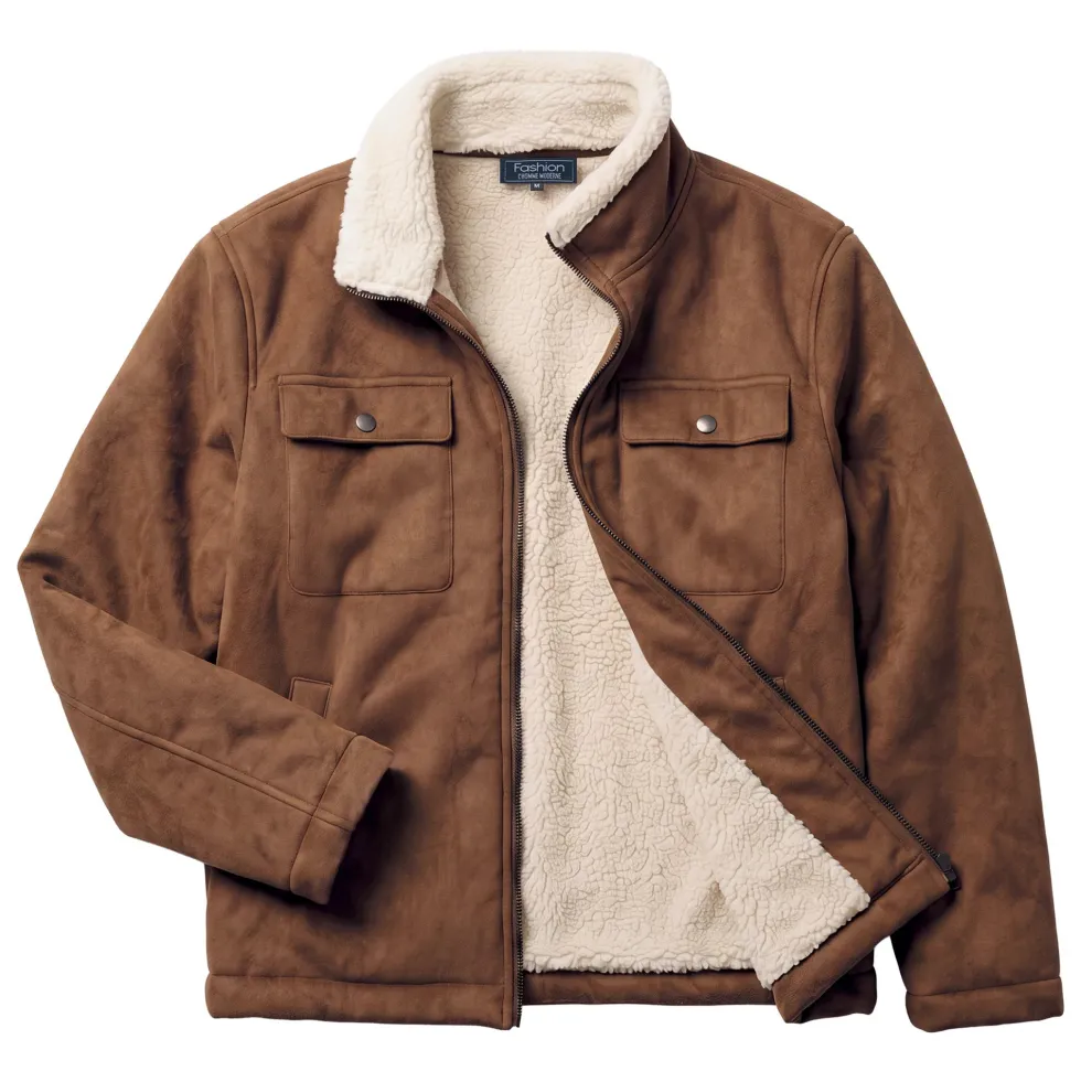 Veste micro-skin sherpa
