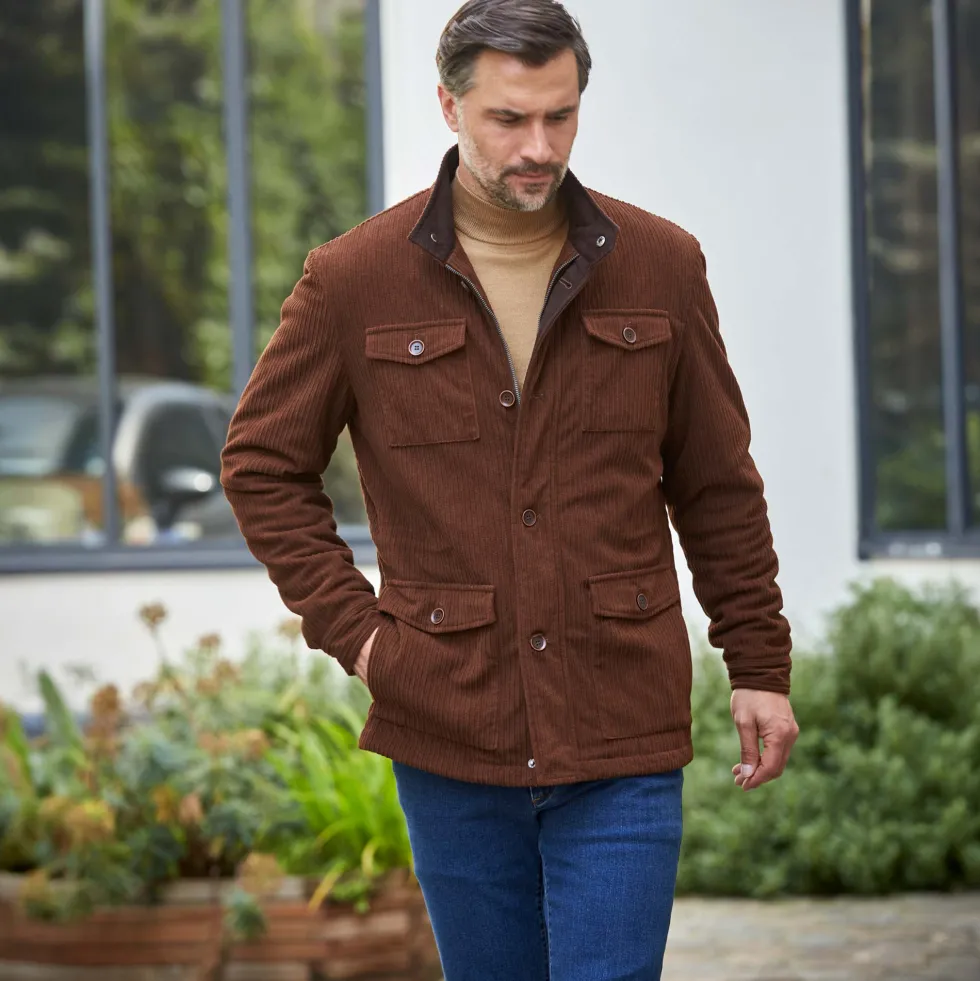 Veste saharienne velours